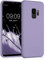 kwmobile Hülle kompatibel mit Samsung Galaxy S9 Hülle - gummierte TPU Silikon Handyhülle - Schutzhülle für kabelloses Laden - Case in Veilchen Lila