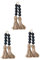 HOMSFOU 6 Piezas Decorativas para Decoración Cuentas De Madera Adorno Mango Hogar Perilla Perilla Borla Boda Oración Estilo Borlas Hecho A Mano Pared Puerta País Colgante