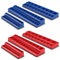 GiantexUK Magnetic Socket Organizer, 6 PCS SAE and Metric Socket Holder Kit with 141 Slots, 1/4, 3/8 & 1/2 Drive, Professional-Grade Socket Tray Organiser for Tool Box Tool Cart, Red/Blue