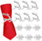 Serviettenringe Weihnachten, 12PCS Serviettenringe Silber Hirsch Elch Schneeflocke Tischdeko Weihnachten Napkin Rings Für Weihnachten Thanksgiving Hochzeit (Elch & Schneeflocken, 12PCS)