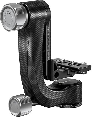 Leofoto PG-3 Gimbal Head, Carbon Fiber, Compact and Porable, Arca Compatible