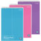 Enday Steno Pads Spiral 15,2 x 22,9 cm, carta bianca Gregg Rule, 80 fogli per scrivere in rosa, viola, verde, blu, rosso, grigio, il colore può variare (3 pezzi)