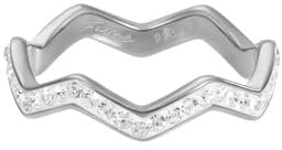 iXXXi FAME Ring LIGHTNING WITH STONES silber 2 mm RingSize 17