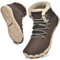 ZDQ Barfußschuhe Damen Winter Herren Gefüttert Winterschuhe Warme Winterstiefel Leicht Schneestiefel mit Breite Zehenbox Braun 42