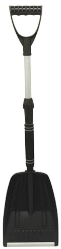 Folding Shovel 28.3-33.5 Inch Extendable Aluminum Snow Shovel for Car 2024 Large-Capacity Detachable and Portable Collapsible Shovel for Garden, Driveway, Camping, Beach