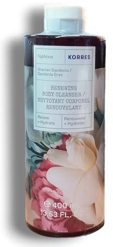Korres | Renwing Body Cleanser | Grecian Gardenia | Renew + Hydrate | 400mL