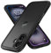 MobNano Compatible with iPhone 16, Ultra Thin Hybrid Case, Soft TPU Shockproof Bumper Anti Scratch Cover for iPhone 16 - Black