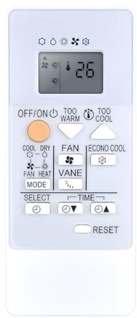 GOUYESHO New RH18A RH-18A Air Conditioner Replacement Remote Control für Mitsubishi Electric Air Conditioner MSZ-HR25VF MSZ-HR35VF MSZ-HR42VF MSZ-HR50VF MSZ-HR25VF-E1 MSZ-HR25VF- E2