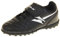 Boys Astro Turf Kids Sports Touch Fastening Lace Up Shoes Football Trainers Black & White 1 UK (33 EU)
