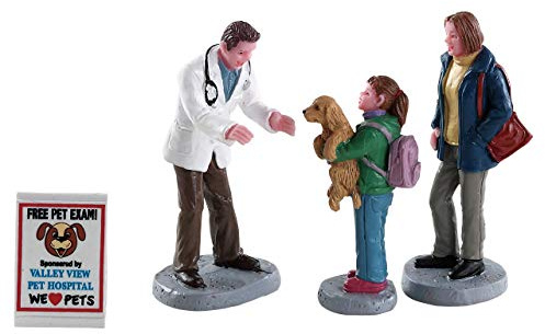 Lemax - Charley The Vet, Polyresin, Figurine, Krippenfigur, Glänzend, Nordische, Green, Winterliche Natur und Im Freien, 6.5 cm