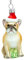 SIKORA Französische Bulldogge besondere Weihnachtskugel Glas Christbaumschmuck Deko Figur Weihnachten Anhänger Ornament - Meisterstücke - BS720, Variante:beige - Fawn