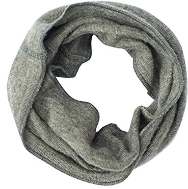 Lilano, Kinder Merino Schlauchschal, 70% Wolle (kbT), 30% Seide, 210 gr./m² (Grau, 1)…