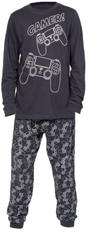 NOROZE Unisex kids Boys Halloween Camouflage Skull Gaming Print Pyjamas Set Girls Loungewear Nightwear Cotton Pajamas Set 2 Piece PJs Sets Long Sleeve T Shirts Bottom (13 Years)