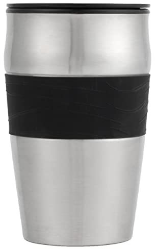 Salter EK2408-SP-01 Stainless Steel Travel Mug, 420 ml, Fits into Car Cup Holders, Compatible with Salter Coffee Maker to Go (EK2408)