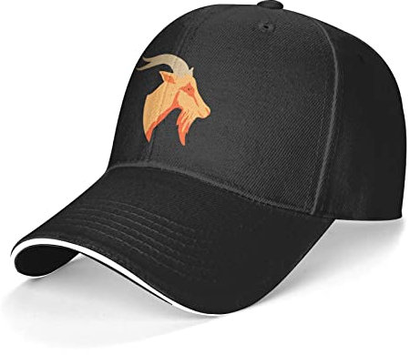 Goat Head Baseball Cap Sandwich Cap Dad Hat Retro Cowboy Hat Denim Trucker Hat Outdoor Sports Cap for Women Men