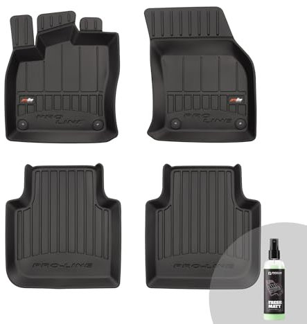 FROGUM ProLine 3D Gummimatten Exklusiven Auto Fußmatten Autofussmatten für SEAT Tarraco ab 2018, für Skoda Kodiaq 2016-2024 | Die höchsten Kanten