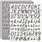 ZTXPRO 4 Pack Self Adhesive Vinyl Letter Number Symbol Stickers Kit, Alphabet Number Stickers for Mailbox, Door, Kitchen, Address Number, Scrapbook, Notebook - Black & White
