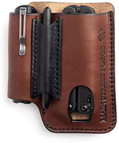 EDC-Tasche aus Leder, hergestellt in den USA, Leder-Multitool-Etui/Holster für Herren, Gürtelclip/Taschen-Organizer für Leatherman, Gerber & SOG Multifunktionswerkzeuge, Messer/Multifunktionswerkzeug,