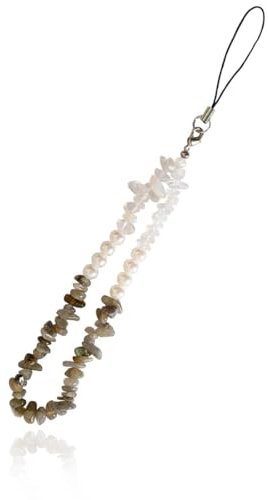 KGDUYC 1pcs Cadena dijes para teléfono Celular - Cadena teléfono Celular Grava Piedra Cristal Natural Colorida,Encanto teléfono Celular Pulsera Cordón teléfono Celular Cadena Cuentas Cadena