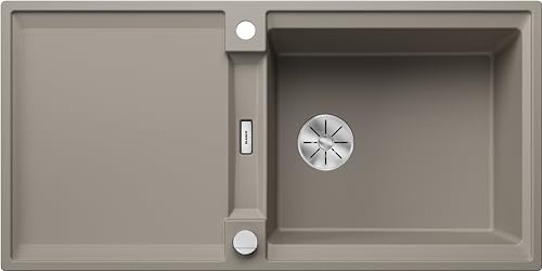 BLANCO ADIRA XL 6 S-F | Granitspüle aus SILGRANIT tartufo | [99x49x21,2 cm] | für 60 cm breite Unterschränke | Einbauart: Flächenbündig | Reinigungsfreundliche Öberfläche | reversibel