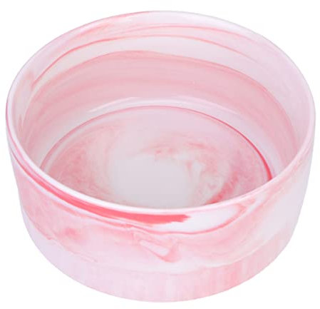minkissy 1pièces Bol Céramique Créatif avec Motif pour Animaux De Compagnie Écuelle pour Chat Et Chien Fontaine à Eau Et Récipient Alimentaire Rose
