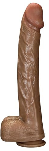 Silikon 36 cm XXL Dildo realistischer Silikondildo mit Super Saugnapf, echte Venenhoden Vagina G Punkt und Anus für Männer und Frauen, dicke Tape Kugeln, Sexspielzeug für Erwachsene für Frauen