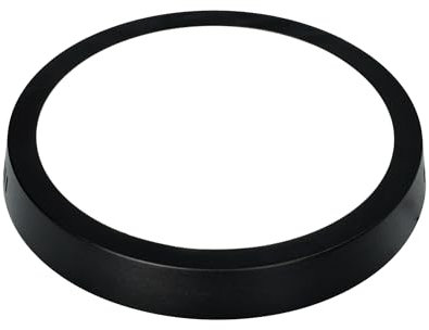 Jandei - Downlight Plafón LED 18W Redondo, Montaje en Superficie Ø210mm Interior IP20, Marco Negro. Perfecto para Oficinas, Salones, Cocinas, Despachos. Transformador Incluído. (Blanco Frío 6000k)