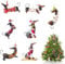 Dackel Weihnachtsbaumschmuck, 7 Stück Weihnachtsbaum Anhänger Dackel, Dackel Deko Weihnachten, Miniatur Christbaumschmuck, Hund weihnachtsschmuck für Christbaumschmuck Auto Anhänger