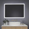 AllRight LED Badspiegel mit Touch-Schalter, 70x50cm, Badezimmerspiegel mit Beleuchtung