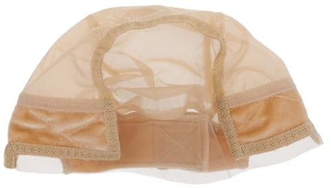BESPORTBLE Verstellbare Samt Spitzen Perückenkappe mit Elastischem Band Hautfarben Weich und Komfortabel für Damen Multifunktional als Haarnetz und Mütze Geeignet für Selbstgemacht Perücken