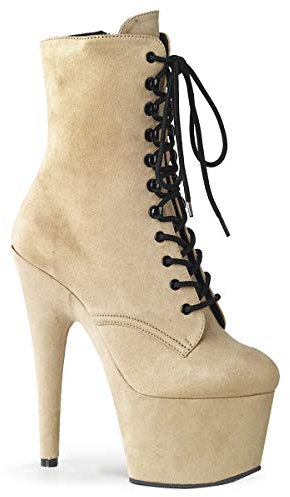Pleaser Womens ADORE-1020FS/BEFS/M Boots, Beige, EU 41