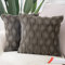 Madizz 2er Set Sanft Plüsch Kurze Wolle Samt Dekorativ Zierkissenbezüge Luxus Stil Kissenbezug für Sofa für Schlafzimmer Taupe 60x60 cm Quadrat