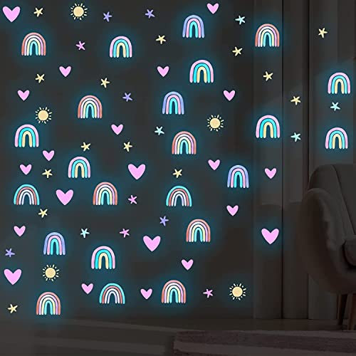 Regenbogen Leuchtend Wandufkleber Wandtattoo Regenbogen Wandtattoo Kinderzimmer Mädchen Regenbogen Wandsticker Kinderzimmer Boho Deko Mädchen Kinderzimmer Wandtattoo Kinderzimmer Mädchen Schlafzimmer