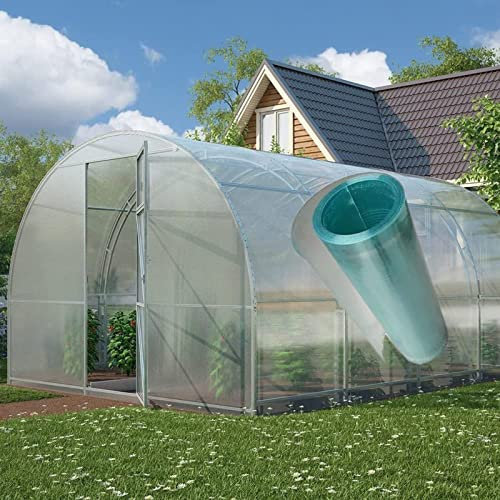 LFFH Polycarbonate Roofing Sheet,0.8mm Transparent Sunlight Sheet Impact Resistance Corrugated Daylighting Panels For Awning Sunroom (Color : Clear, Size : 1mx30m)