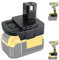 DM18RL Battery Adapter for Ryobi 18V Power Tools, Adaptor Convert for Dewalt & for Milwaukee M18 Convert for Ryobi 18V Power Tools (No Battery)