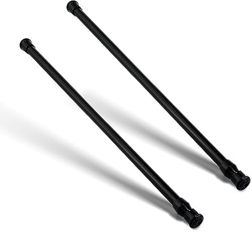 NQEUEPN 2pcs Barre Fenêtre, 40cm de Barre Fenêtre Sans Perçage Réglable Protection de Fenêtre Fixe Dispositifs de Sécurité de Porte Protections de Fenêtre pour Une Sécurité Accrue (Noir)