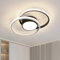 Riserva Deckenleuchte LED Rund, 42W Deckenlampe Modern, 4500K Natürliches Licht, LED Deckenbeleuchtung Schwarz für Schlafzimmer, Flur, Halle, Küche, Esszimmer