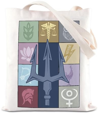 TSOTMO Einkaufstasche mit Aufschrift Camp Half Blood Inspired PJO Movie Fan, Griechische Mythologie, Geschenk für Buchliebhaber, Pjo, medium