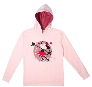 Disney Minnie Mouse Felpa con cappuccio da donna – Felpa con cappuccio rosa, Colore: rosa., M