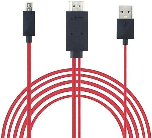 REY Cable MHL Micro USB a HDMI y USB, HDTV, Móvil TV