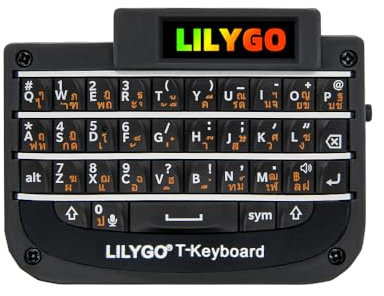 LILYGO T-Keyboad ESP32-C3 Low-Power RISC-V MCU QWERTY Bluetooth Wireless Mini Small Keyboard TTGO Development Board mit 0,99 Zoll Display