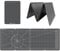 iMAT Klapp-Schneidematte Typ M, faltbar, minimale Größe in der Nähe von A4, maximale Größe 35 x 96 cm, doppelseitige Verwendung, eine Seite: in, andere Seite: cm, geeignet für handgefertigte Projekte