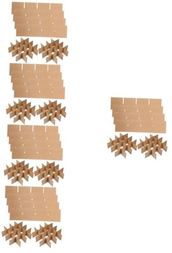 Mobestech 30 Pcs Shipping Carton Dividers Glass Cell Divider Glass Dividers for Moving Boxes Wine Glassware Dividers Dish Packing Kits Shipping Divider Boxes Dinnerware Plate Paper Fruit