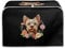 Xoenoiee Flower Yorkshire Terrier Print Toasters Cover 2 Slice Quilted Toasters Cover Bread Maker Cover Kitchen Small Appliance Cover Toaster Oven Cover, Size S