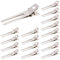 Gotetiso 50 Pièces Pinces à Cheveux Crocodiles Métal Clips d'Alligator Pince Cheveux Pince Locks Cheveux Double Broche Pince Pince Cheveux Coiffeur Clips de Sectionnement Accessoires Cheveux Bricolage