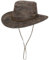 Stetson Pigskin Western Lederhut Travellerhut Used-Look Herren Herbst Winter braun M (56-57 cm)