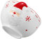 Garneck Ensaladera De Porcelana Cuenco Navideño con Diseño De Papá Noel Elegante Cuenco para Cenas Navideñas.