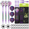 MageRabbit Dartpfeile mit kunststoffspitze für elektronische dartscheibe 3 Stück +3 Schäfte+extra 3 Dart-Flügel,dartpfeile Plastic,Soft Darts Pfeile