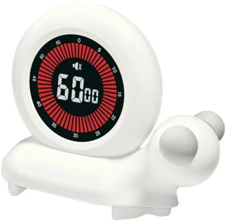 Begchy Minuteur Analogique Visuel de 60 Minutes, Mignon, Silencieux, Rotatif, Minuteur de Cuisine, Compte à Rebours, Horloge pour Enfants et Adultes