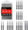 BAKESHU Torx Bit long Set, T10-T15-T20-T25-T30-T40 Assortiment d'embouts en S2 (longueur : 50 mm, 20 pièces)